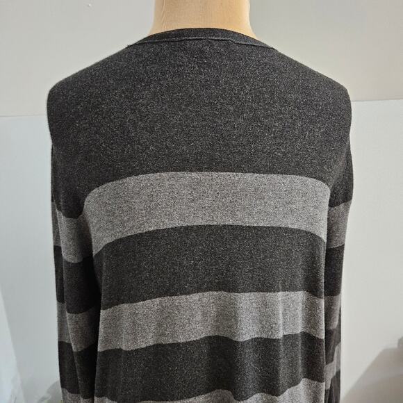 Eileen Fisher Cardigan Striped Sweater Button Front Normcore Momcore Minimal L - Picture 8 of 14